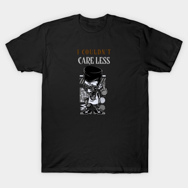 I COULDN'T CARE LESS T-Shirt by pixelatedidea